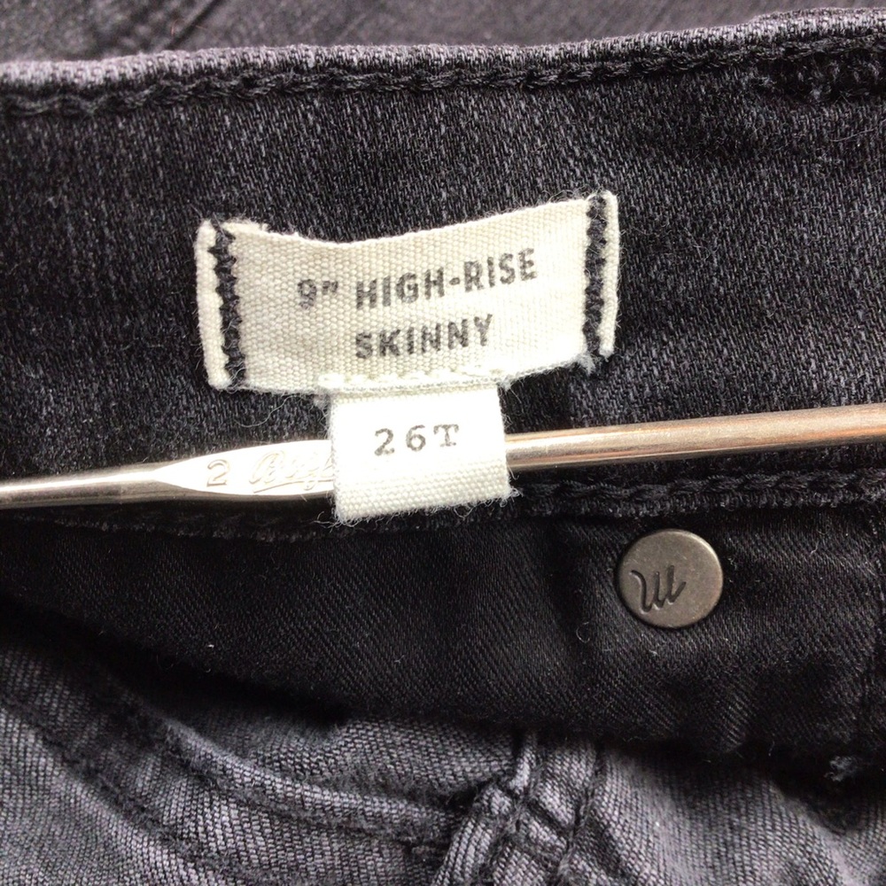 Madewell 9” High Rise Skinny Jeans Button-fly Tall - Picture 13 of 15